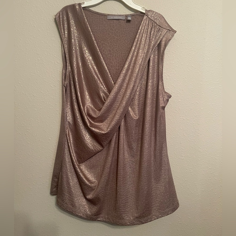 Gold Leopard Print Top - Picture 2 of 6